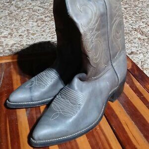 Vintage ACME Gray Western Boots Size 9 1/2 D